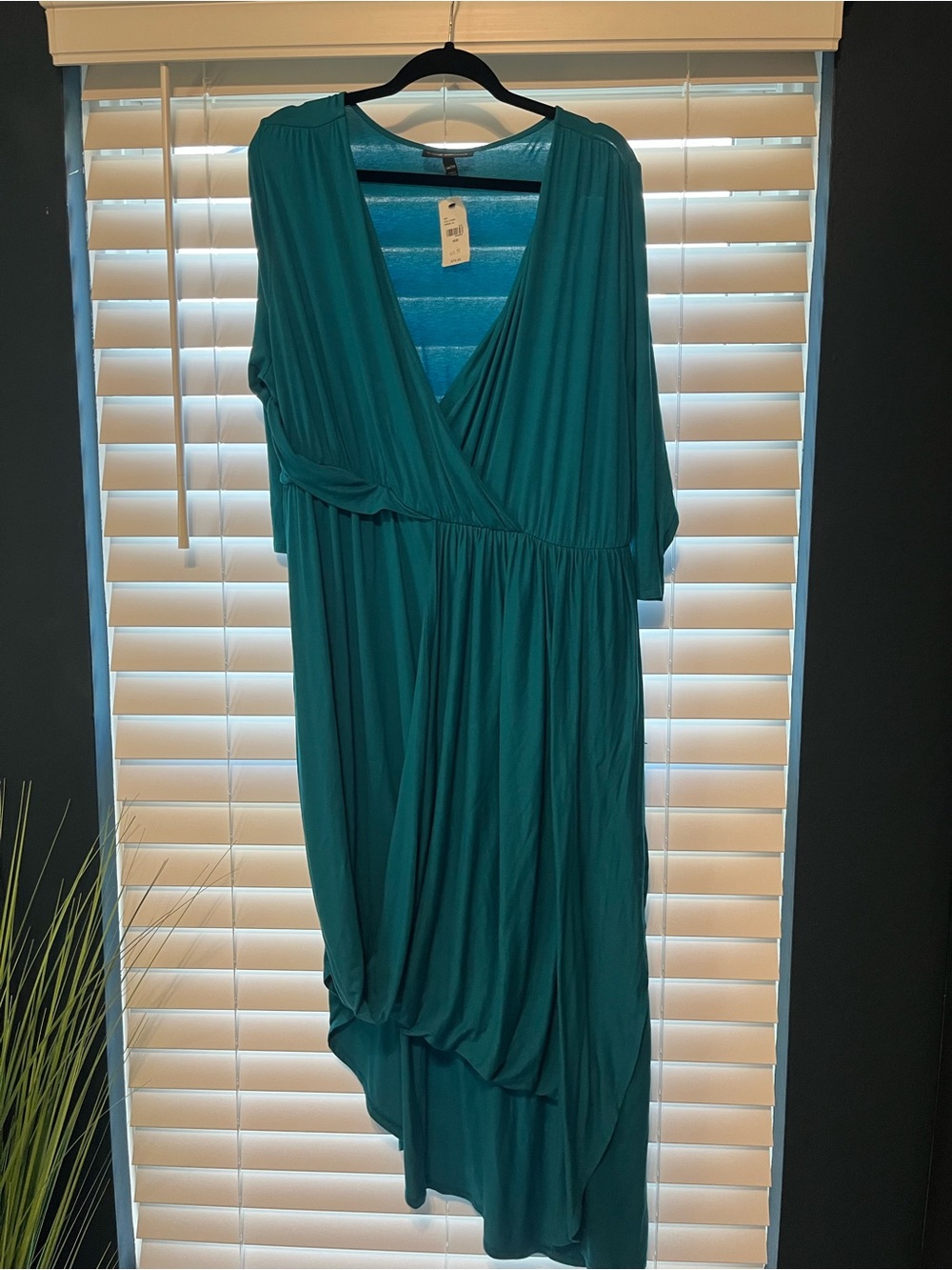 Lane Bryant draped asymmetrical Dress